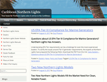 Tablet Screenshot of caribbeannorthernlights.com
